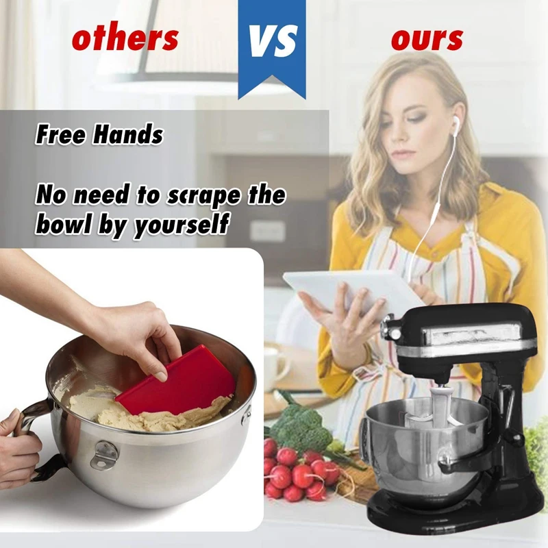 Сменные насадки для миксера 5 квартов аксессуары гибкий край лезвия Лопасти С