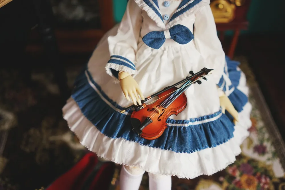 BJD куклы одежда темно-синий стиль платье для 1/3 1/4 1/6 игрушки аксессуары платье Игрушки для девочек