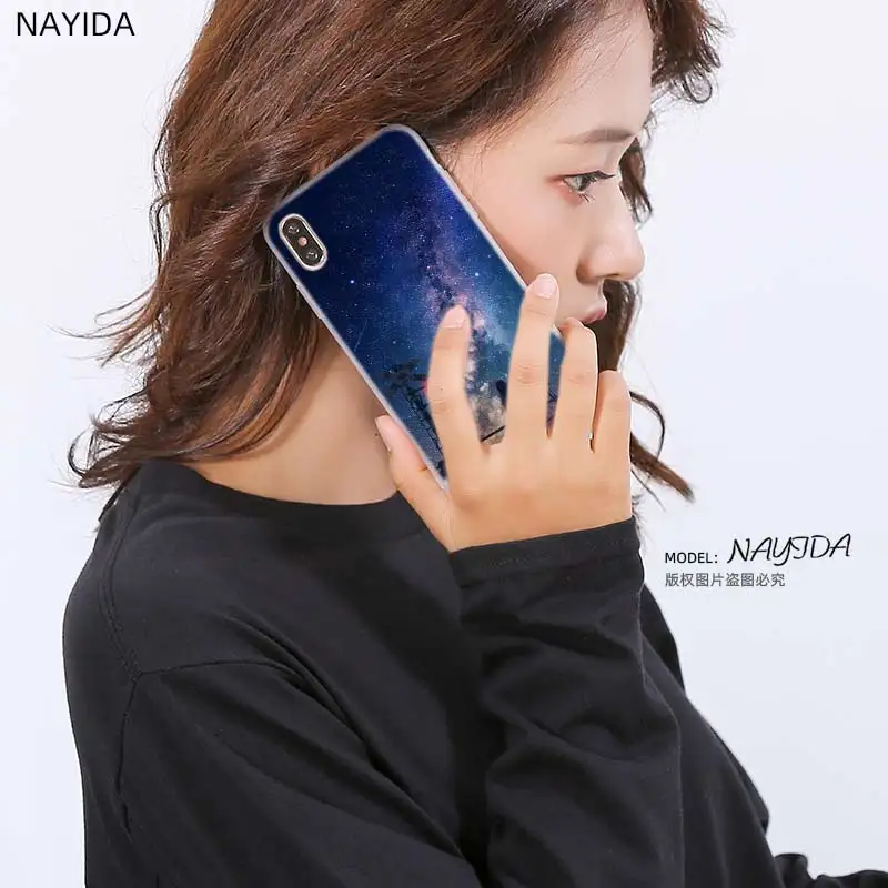 Мягкий прозрачный чехол NAYIDA для Samsung S9 S8 S7 S6 S5 S4 S10 S11 Edge Galaxy Note 10 Plus 9 Звездный день