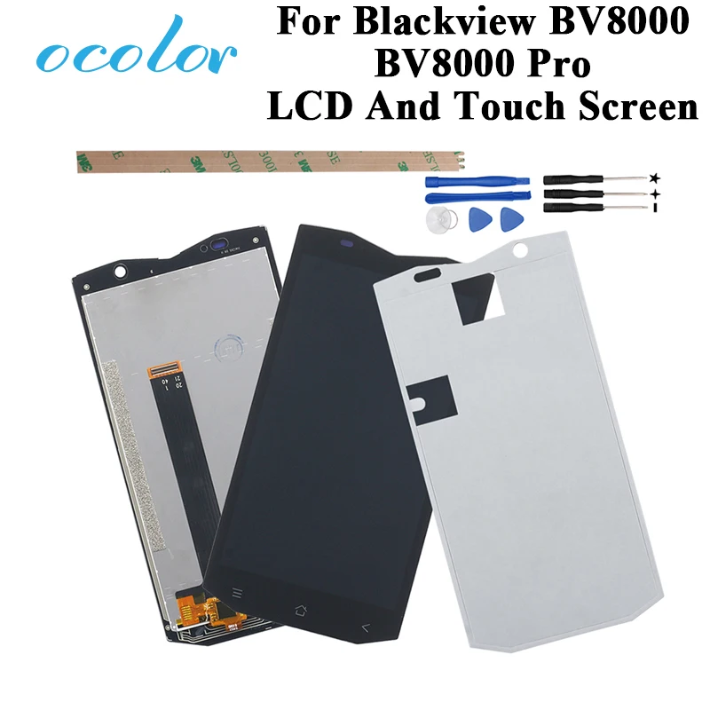Ocolor 5 0 дюймов для Blackview BV8000 Pro ЖК дисплей + сенсорный экран рамка дигитайзер в сборе