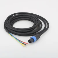 hifi sbc01 subwoofer cable 3 wire sub speaker cable speakon to spade end for relmj acoustics