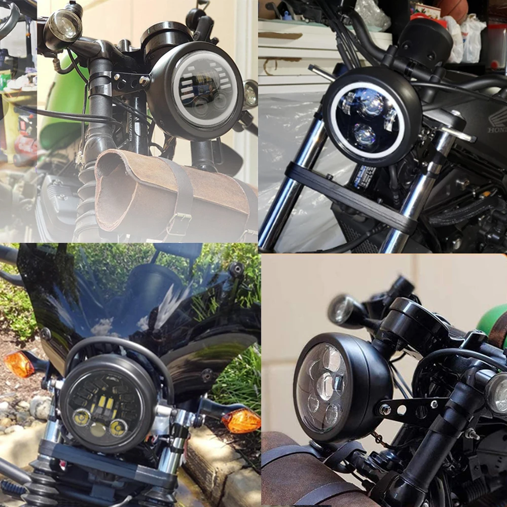 Светодиодный РА мотоциклетная светодиодная 5-3/4 дюйма 5 75 для Dyna Street Bob Super Wide Glide Low