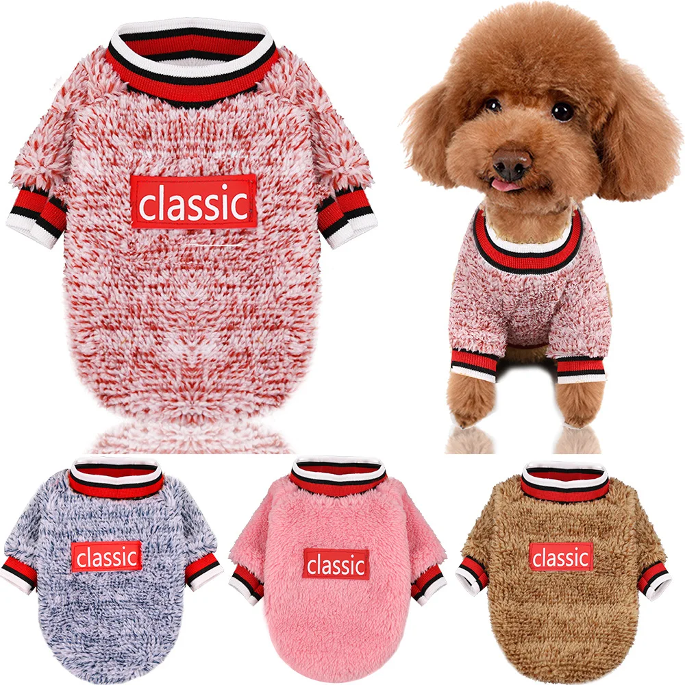 

Warm Fleece Pet Clothes Dog Cat Hoodies Sweatshirt Puppy Dogs Sweater Vest Winter Warm Thicker Pet Costume Clothing Dog Outfit