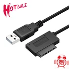 Адаптер USB 2,0 Mini Sata II 7 + 6 13pin для ноутбука, адаптер для CDDVD ROM, адаптер для кабеля передачи данных