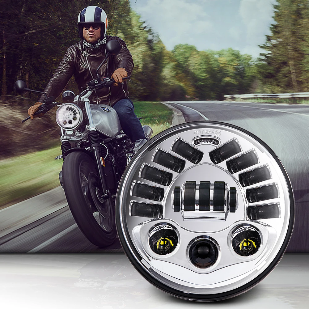 7 &quotмотоцикл адаптивный головной светильник светодиодный для Harley BMW R NineT R9T