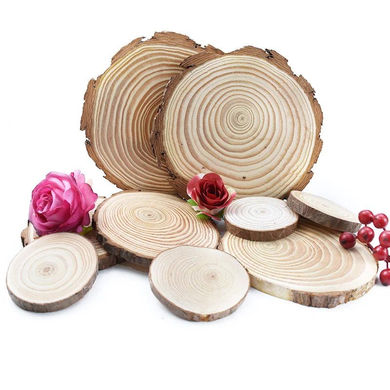 1 шт. пустые деревянные диски для рождественской елки с вырезами круглые