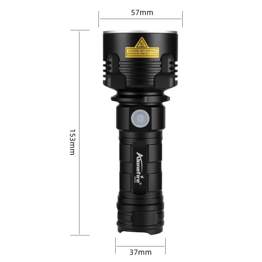 Alonefire H030 супер мощный светодиодный фонарик XHP50.2 портативный тактический фонарь USB