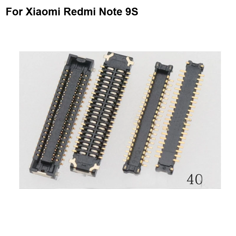 Фото 5 шт. FPC Разъем для Xiaomi Redmi Note 9s ЖК-экран на гибком кабеле материнской плате Xiao mi 9 s -
