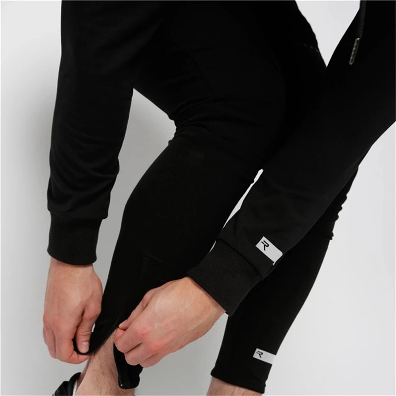 

GYMPXINRAN Autumn New Men Black Joggers Pants Casual Brand Gyms Quick-drying Trousers High Quality Bodybuilding SweatPants
