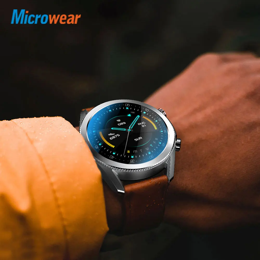 2021 new microwear l19 smart watch bt call waterproof ecg blood pressure heart rate fitness tracker smartwatch l15 l16 free global shipping