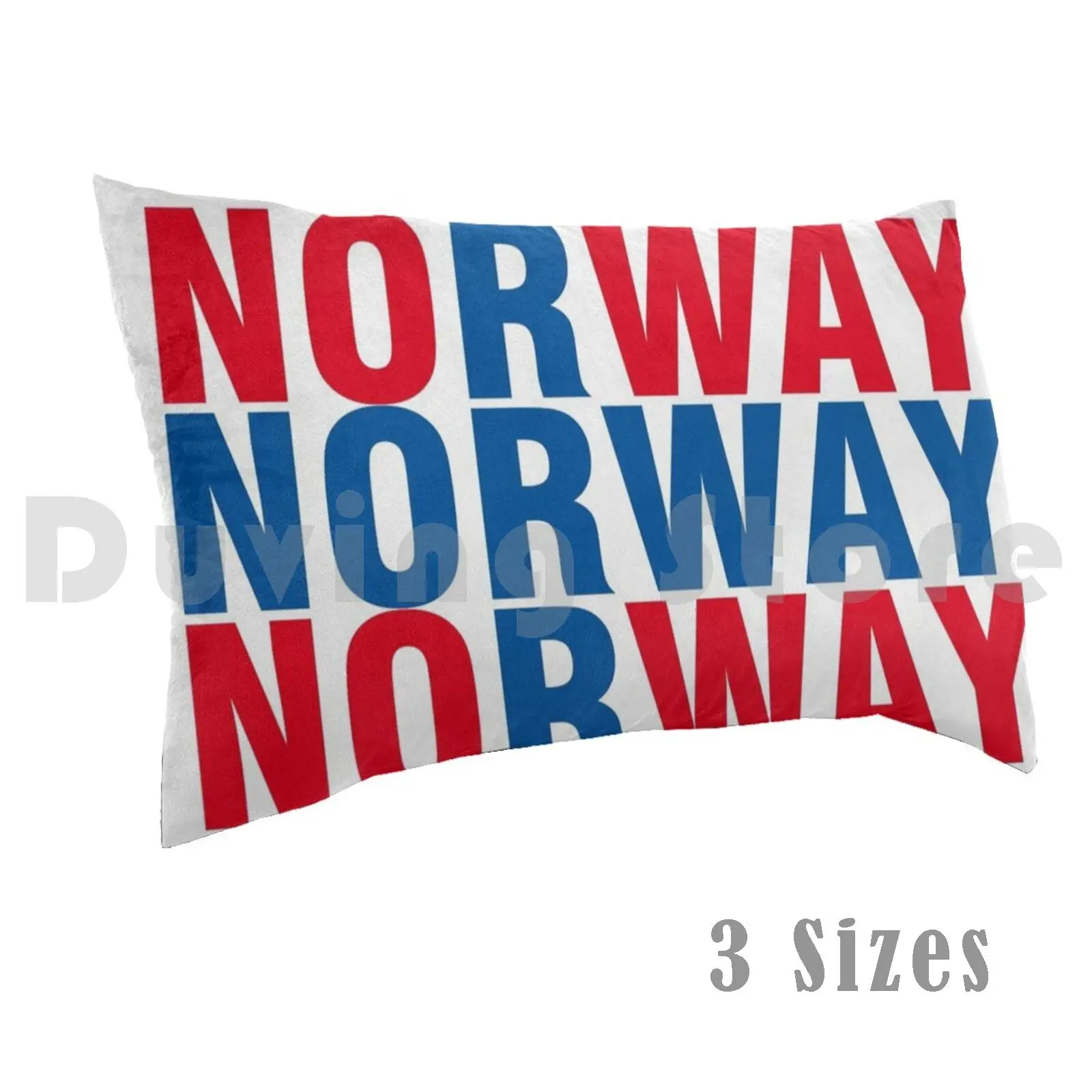 

Norway Flag Pillow Case Printed 50x75 Norway Norwegian Norway Flag Oslo Norway Team Norge Typography Norway