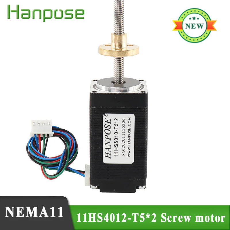 

T5 stepper motor screw 50 100 150MM long 11HS4010-T5*2 linear screw stepper motor 3D printer accessories