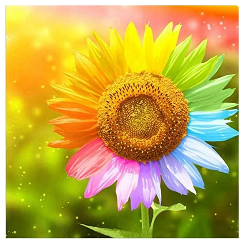 Набор для алмазной живописи сделай сам картина с подсолнухами начинающих