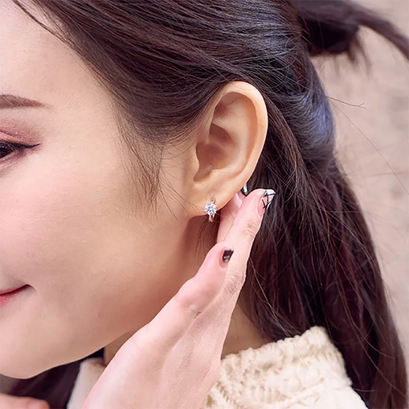 Bague Ringen, 3 цвета, тонкое серебро, 925 ювелирные изделия, корейские классические серьги для женщин, восемь сердец и восемь стрел, подарок