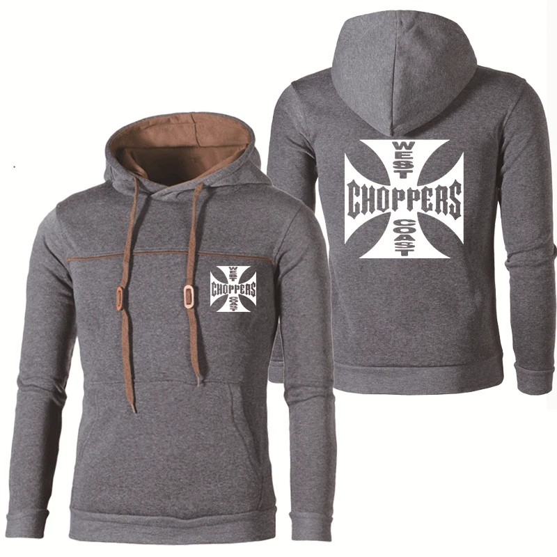 

NEW high quality Cotton Spring Autumn Men Hoodies West Coast Choppers printing Oblique chain Men's hoodie Sweatshirt