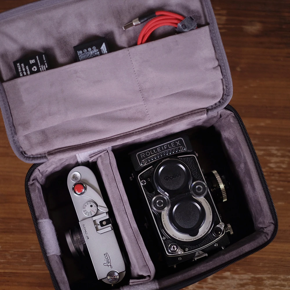 Водонепроницаемая сумка для камеры Cam in из коровьей кожи подходит деловых