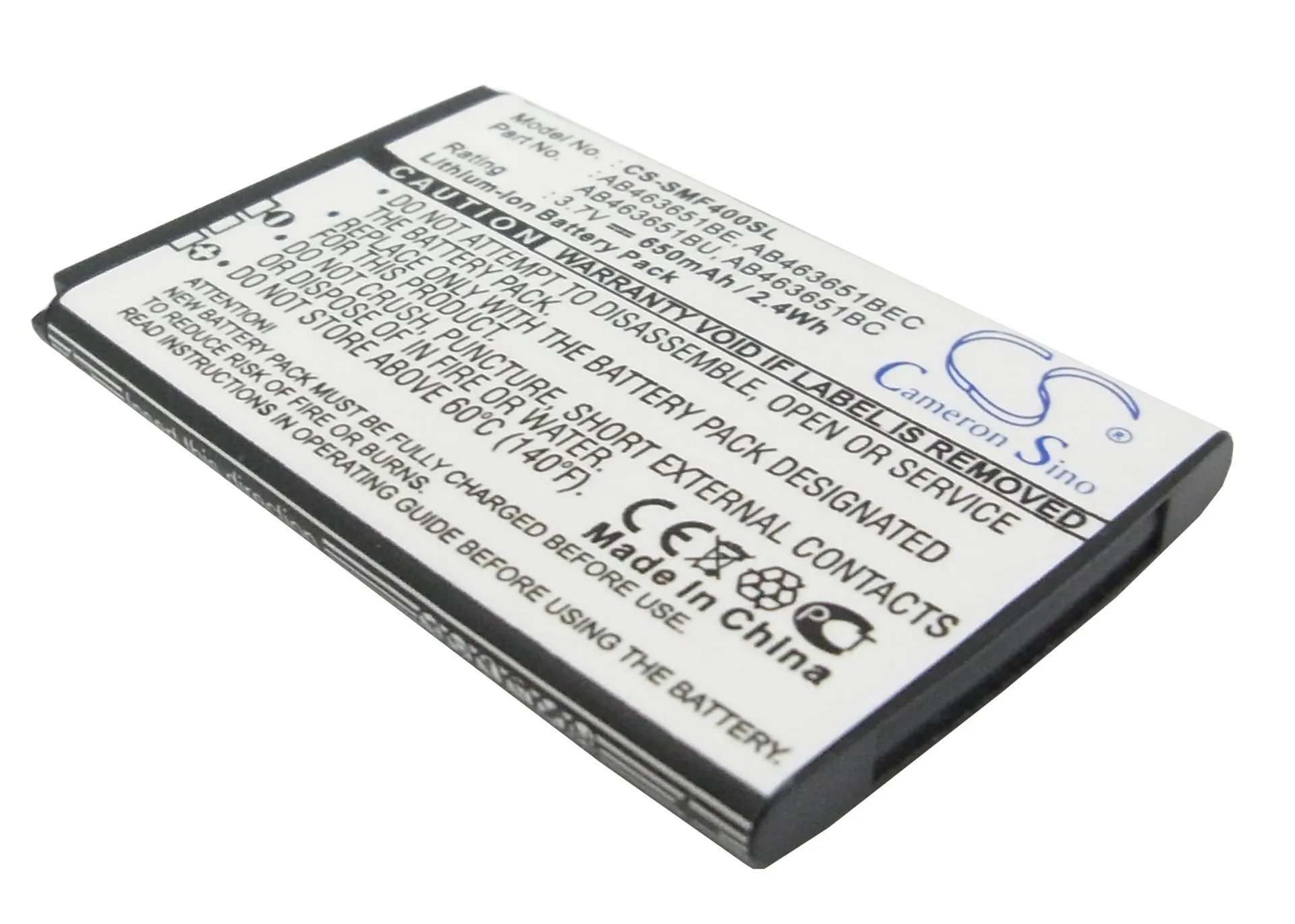 

CameronSino for SAMSUNG Blade Chart Chat 322 Emporio Armani Genio Qwerty GH-J800 Glamour S7070 GT-B3410 GT-C3060 battery