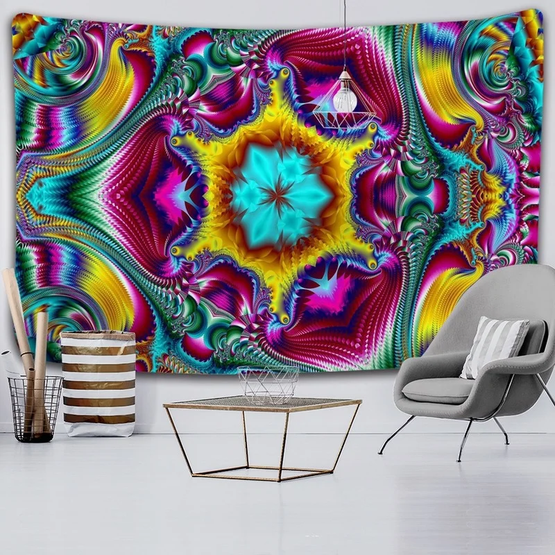 

Alien Cool Aesthetic Wall Hanging Monsters And Skeletons Psychedelic Wall Tapestry Hippie Tapiz For Bedroom Dorm