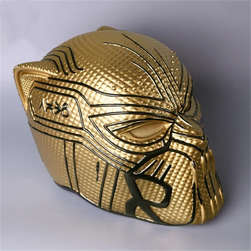 Супергерой злодей Эрик килмонгер ПВХ маски Косплей Костюм Хэллоуин шлемы