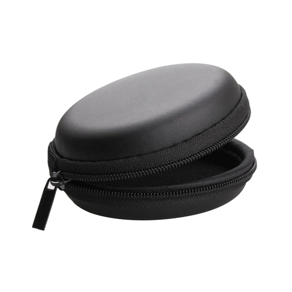 

HOT! 4 Colors Portable Case For Headphones Case Mini Zippered Round Storage Hard Bag Headset Box For Earphone Case SD TF Cards