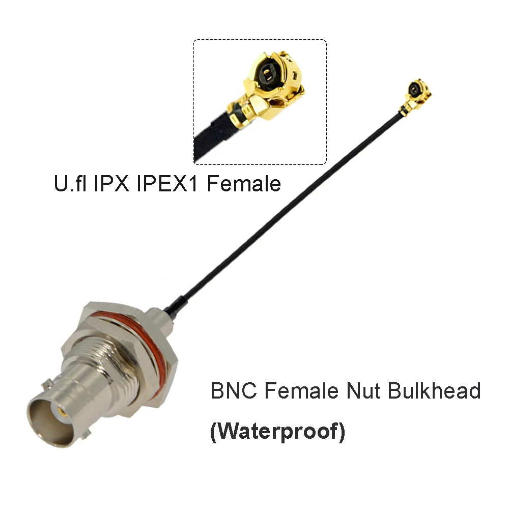 Водонепроницаемый BNC-разъем мама к u.FL IPX IPEX1 женский Pigtail RF113 кабель мини PCI Wi-Fi WLAN