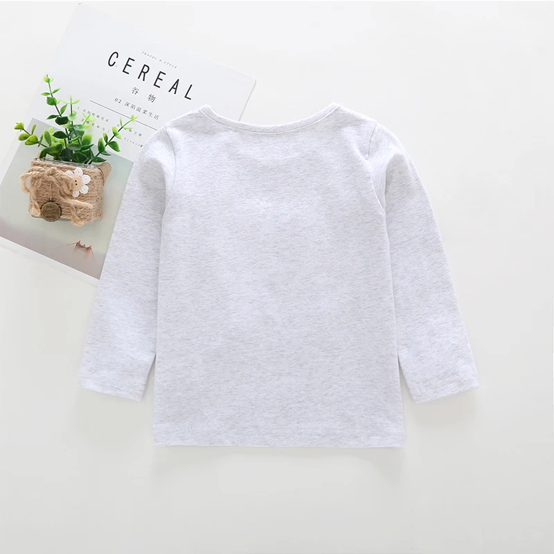 Детские топы с принтом радуги футболки Осенние повседневные для маленьких