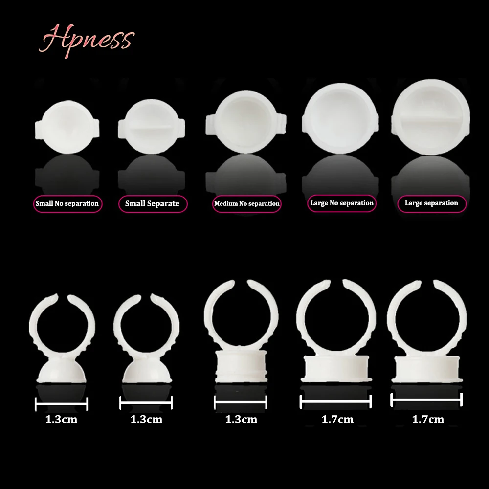 Оптовая продажа накладные ресницы держатель для клеевых колец 100 шт. пластиковые