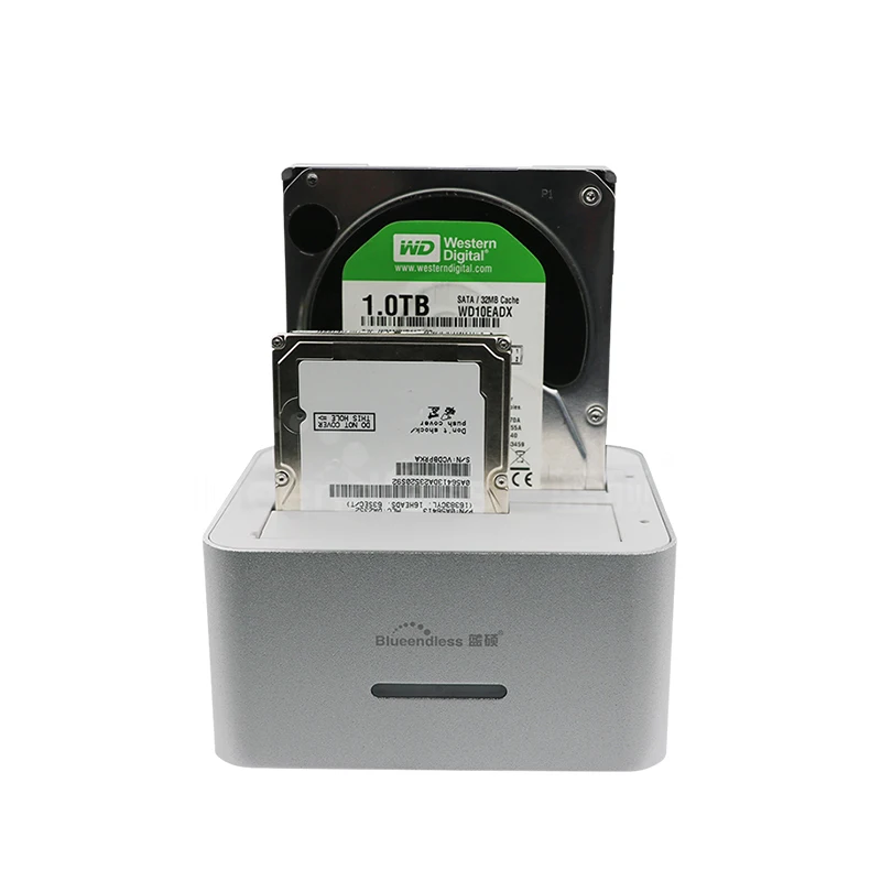 HD0729-L Новинка на 2-портный Dual bay hdd caddy sata и USB3.0 внешних жестких дисков Док-станция/Дубликатор duplo для 2,5/3,5 жесткого диска sata HDD читать жесткие футляры для дисков - Цвет: HD0729-L
