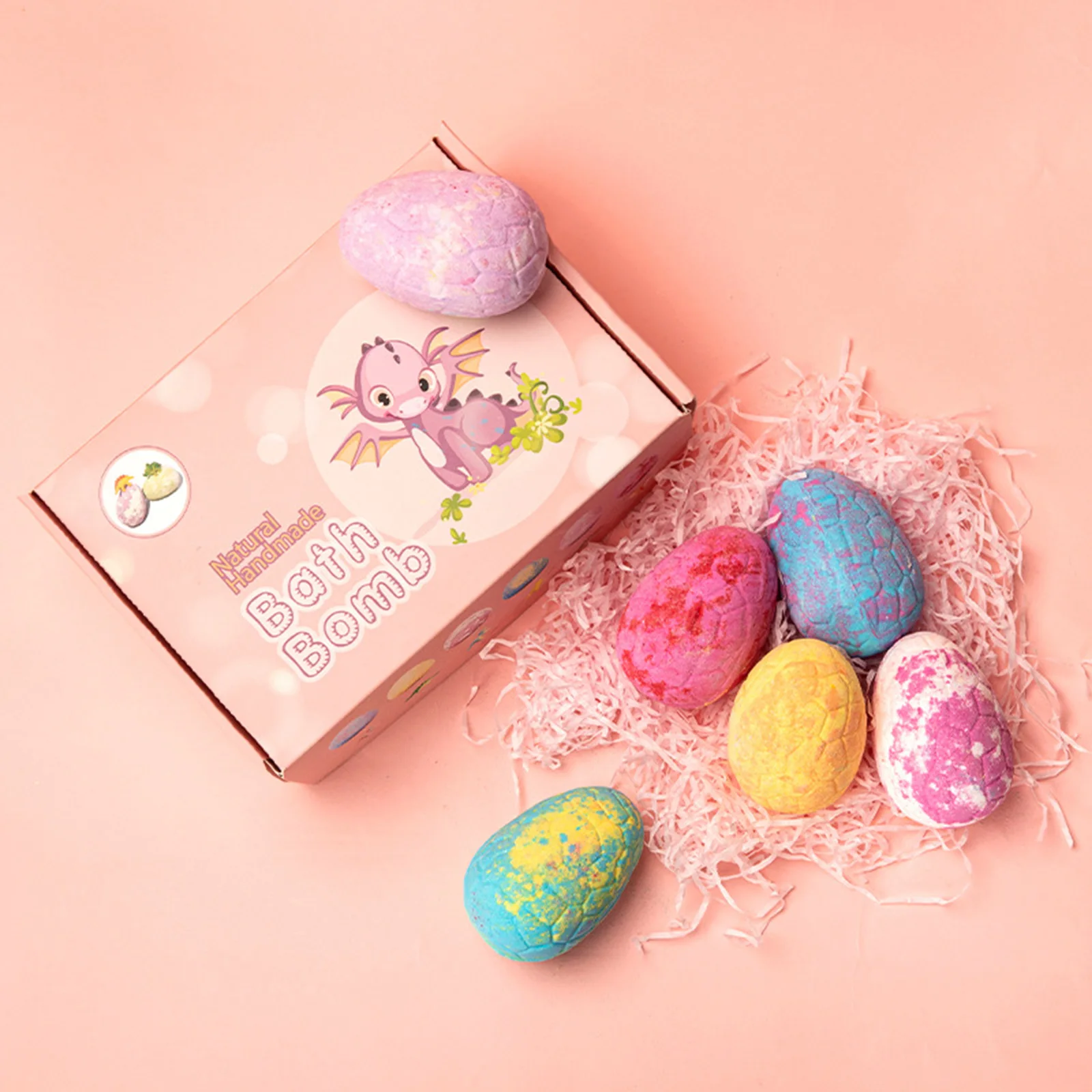 2021 6 шт банные бомбы подарочный набор для детей динозавр игрушки внутри