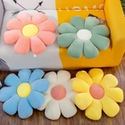 Симпатичные маленькие подушки с маргаритками и цветами, удобные мягкие подушки на талию для стульев, подушки для ягодиц, красивые нежные подушки для дома