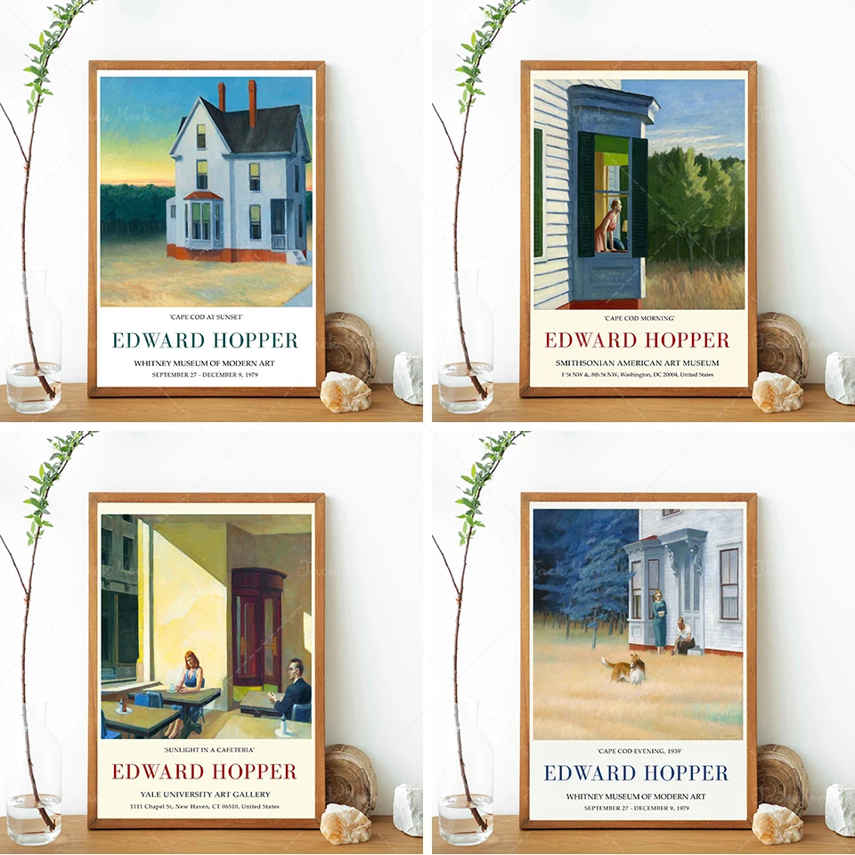 Печать Эдварда Хоппером печать ночной волны выставочный плакат Хоппер