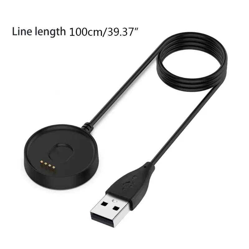 

100CM Magnetic USB Data Line Charging Cable Cradle Dock for Ticwatch S2/E2 Watch