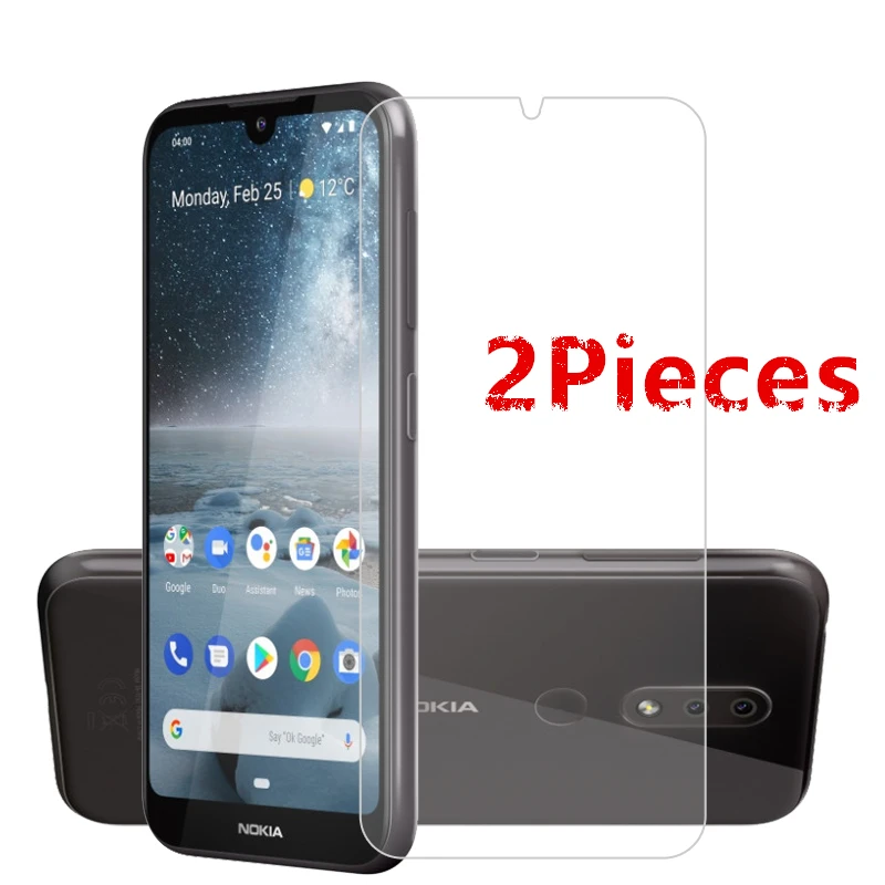 2 uds. Para Nokia 4,2 vidrio para Nokia 4,2 pel&iacute;cula de vidrio templado pegamento total duro Protector de pantalla del tel&eacute;fono vidrio Protector para Nokia 4,2-0