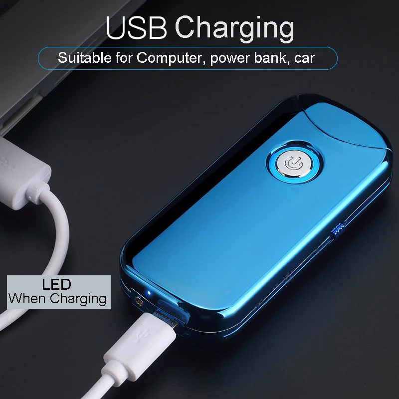 

Двойная дуга металлическая ветрозащитная Автоматическая флип-Обложка USB зарядка Зажигалка много цветов на выбор подарок