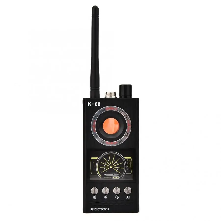 K68 RF сканер детектор шпионаж камера искатель ошибка детектор Wi-Fi сигнал gps радио телефон устройство Finder Личная защита безопасности