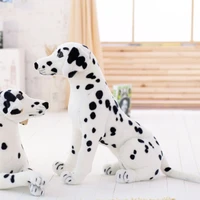 50cm simulation giant dalmatian dog plush toy pet shop mascot standing dog stuffed animals dolls toys for children kids gifts