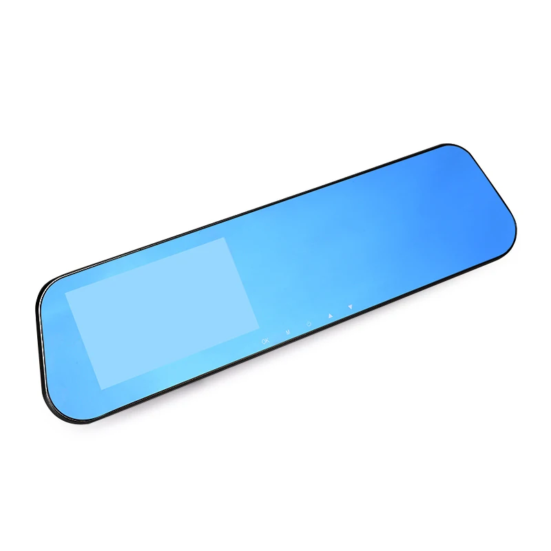 Автомобильная камера заднего вида зеркало видеорегистратор с двумя объективами