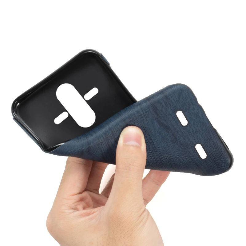 Чехол из искусственной кожи под дерево для телефона AGM A9 мягкий силиконовый чехол