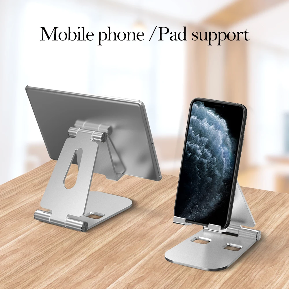 metal phone holder foldable desk tablet stand universal portable for smartphone iphone ipad pad adjustable mini size free global shipping
