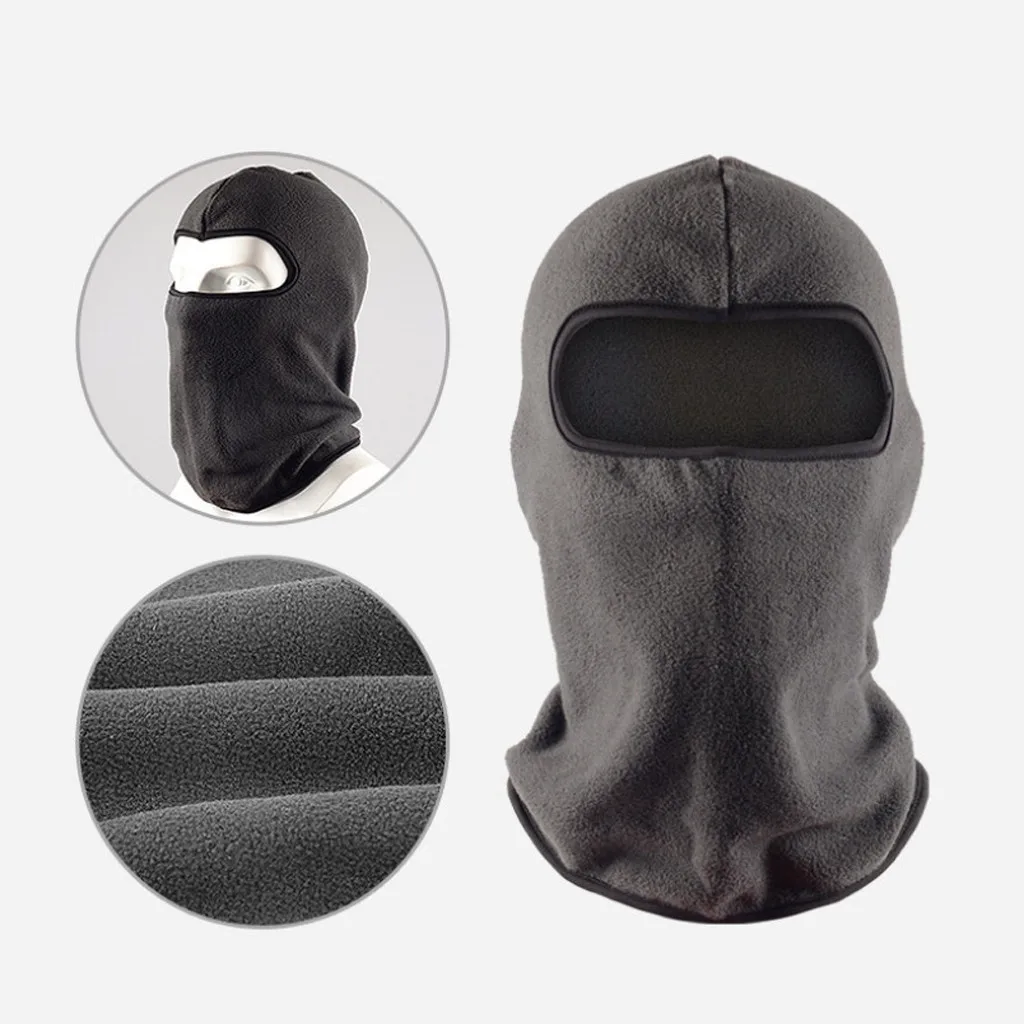 Теплые камуфляжные теплые Флисовые Балаклавы зимние велосипедные лыжные кепки