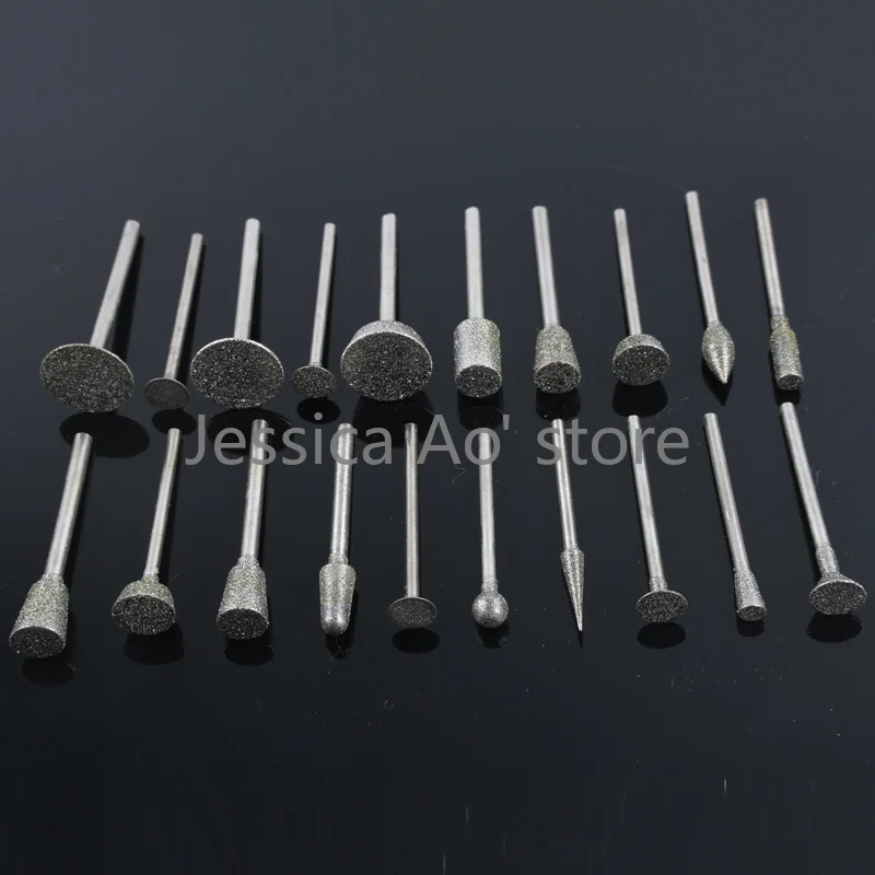 Алмазная игла для резьбы по нефриту наждачные головки шлифовки дюйма 40 шт. |