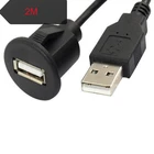 2 м ПК Автомобильная панель с креплением USB 2,0 гнездо Папа-мама Cable