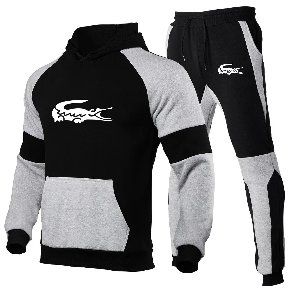 

Fashion men's Hoodie, famous brand suit, casual Hoodie and trousers, two-piece sports suit
