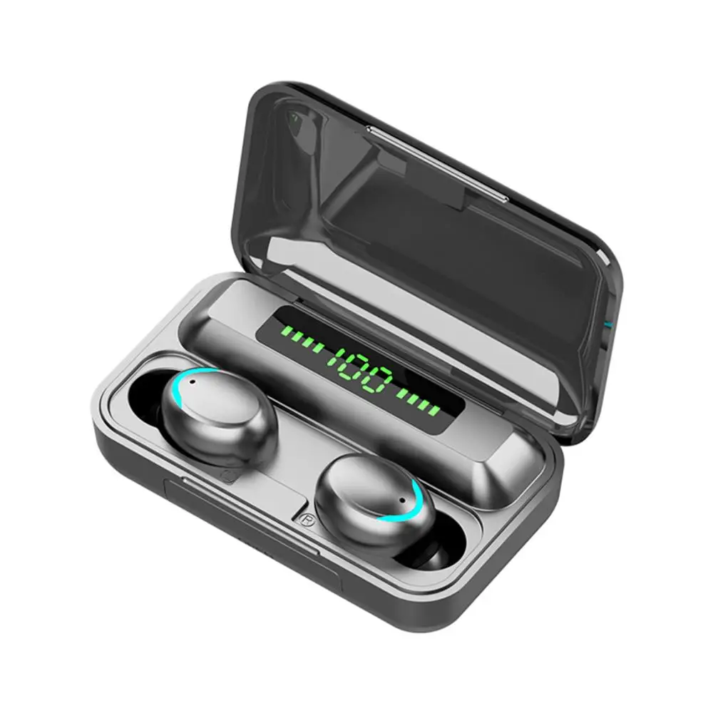 

2000mah Power Bank Ipx7 Waterproof Binaural Call 5.0 True In-Ear F9 F9-5c F9-5 TWS Earbuds Wireless Headset Earphone Headphone