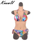 Комбидресс KnowU, Трансвестит, костюм зентай, трансгендер, киска, Ая грудь yapay vajina, вагина на pechos silicona