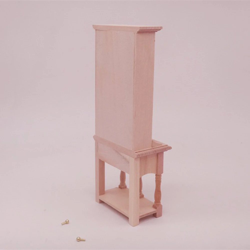 

1/12 Mini Dollhouse Wooden Bookcase Furniture Cabinet Miniature Living Room Kids Toy Doll House Accessory Decoration