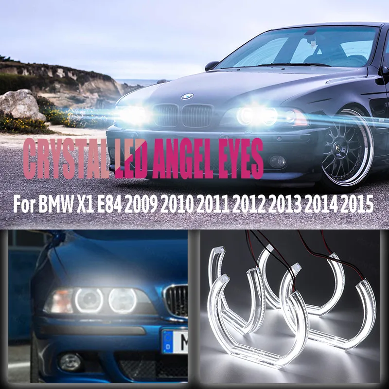

Cut Style Halo Ring DTM U Shape Light 6000K White LED Angel Eyes Kit Day Light for BMW X1 E84 2009-2015 Xenon Headlight