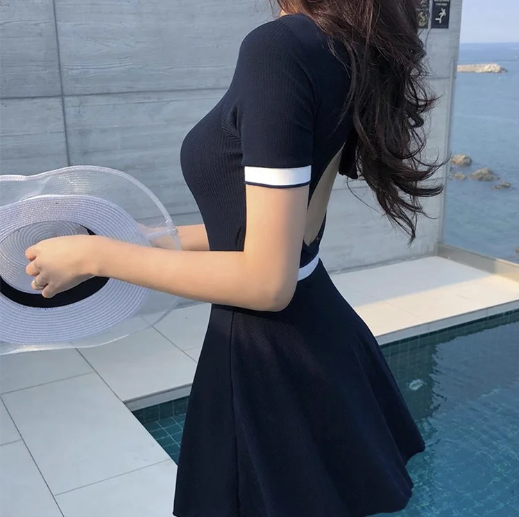 Сексуальный женский цельный купальник с открытой спиной без спинки боди бикини