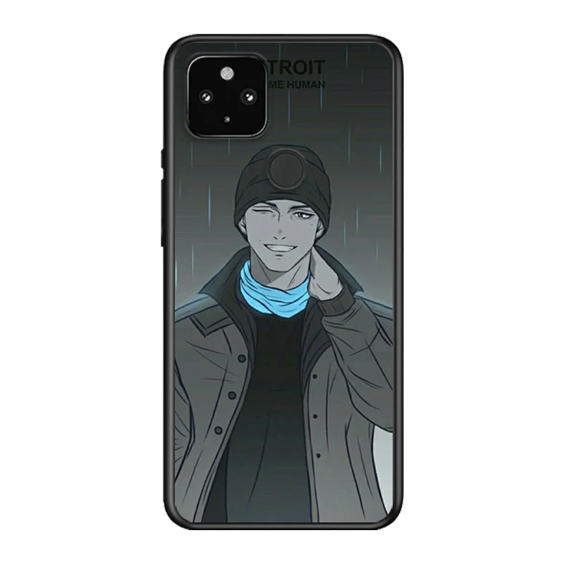 

Detroit Become Human Soft TPU Silicone Black Cover For Google Pixel 5 4A 5G 4 XL Phone Case