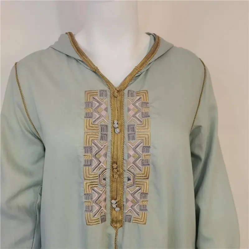 

Eid Mubarak Muslim Fashion Women Embroidery Elegant Abaya Dress Turkey Caftan Dress Mujer Robe Islamic Dubai Caftan Kaftan Abaya